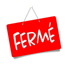 fermé