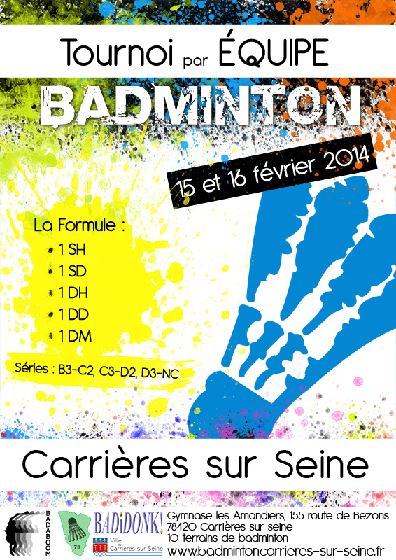 Badminton : Tournoi par équipes